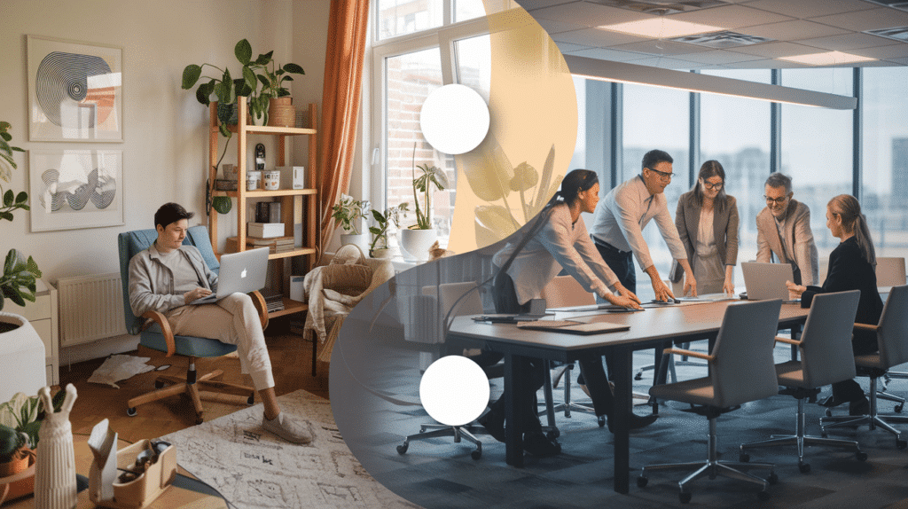 Les avantages et d&eacute;fis du travail hybride : comment trouver le bon &eacute;quilibre