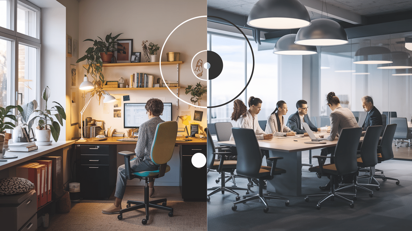 Les avantages et d&eacute;fis du travail hybride : comment trouver le bon &eacute;quilibre