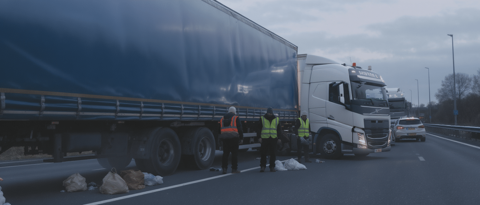 Trois chauffeurs g&eacute;orgiens en p&eacute;ril sur les autoroutes fran&ccedil;aises : un nouvel acte de dumping social r&eacute;v&eacute;l&eacute;