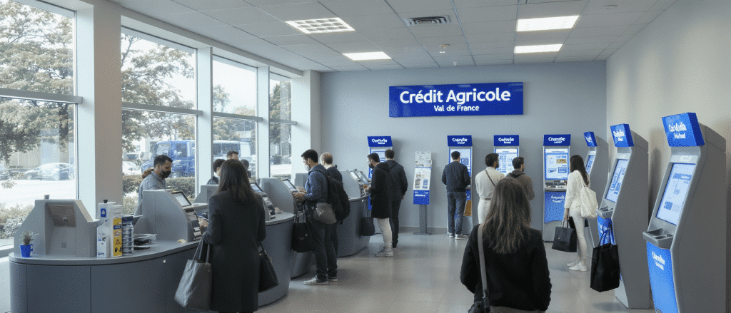 Credit Agricole Val de France solutions bancaires et services de gestion de comptes pour les particuliers et entreprises