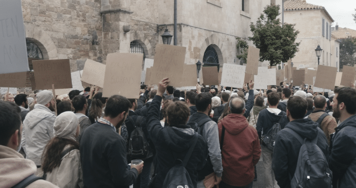 à carcassonne, des syndicats manifestent contre la mairie rn après avoir été expulsés de locaux municipaux, dénonçant cette décision et ses conséquences.
