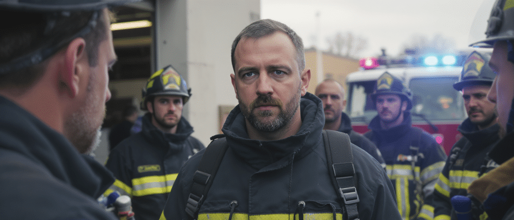 &laquo; &Agrave; la caserne, on retient nos &eacute;motions, mais l&agrave;, tout a chang&eacute; &raquo; : le pot de d&eacute;part &eacute;mouvant d&rsquo;Olivier, pompier professionnel, c&eacute;l&eacute;br&eacute; sous les gyrophares