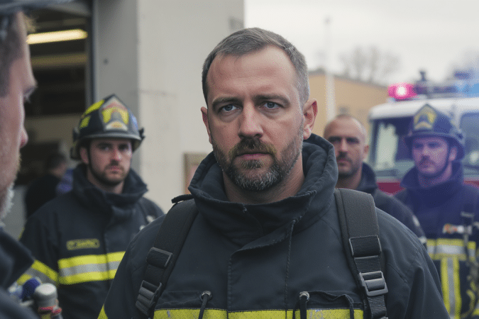 &laquo; &Agrave; la caserne, on retient nos &eacute;motions, mais l&agrave;, tout a chang&eacute; &raquo; : le pot de d&eacute;part &eacute;mouvant d&rsquo;Olivier, pompier professionnel, c&eacute;l&eacute;br&eacute; sous les gyrophares