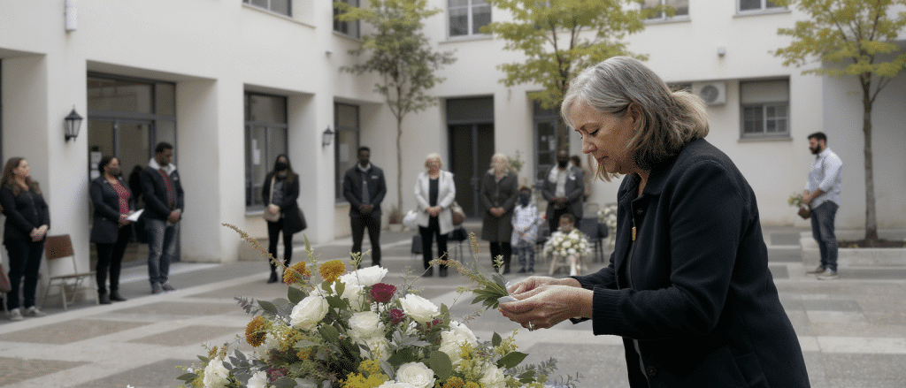 Christine choisit une cérémonie funéraire théâtralisée pour clore l’aventure de sa société d’urbanisme culturel
