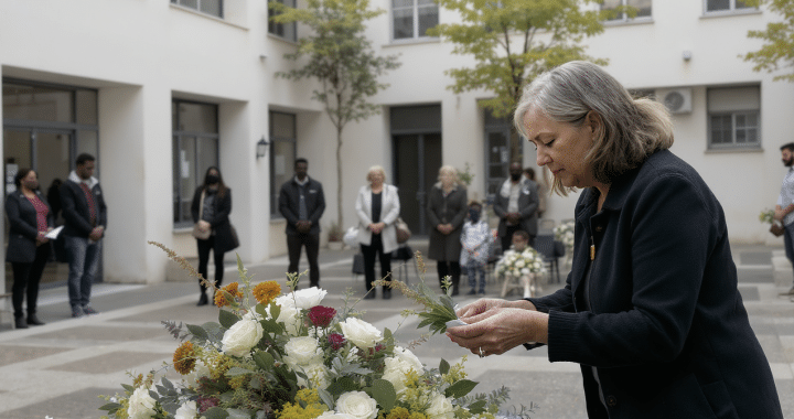 découvrez comment christine opte pour une cérémonie funéraire théâtralisée afin de marquer la fin de son aventure dans le domaine de l'urbanisme culturel, mêlant émotion et créativité.