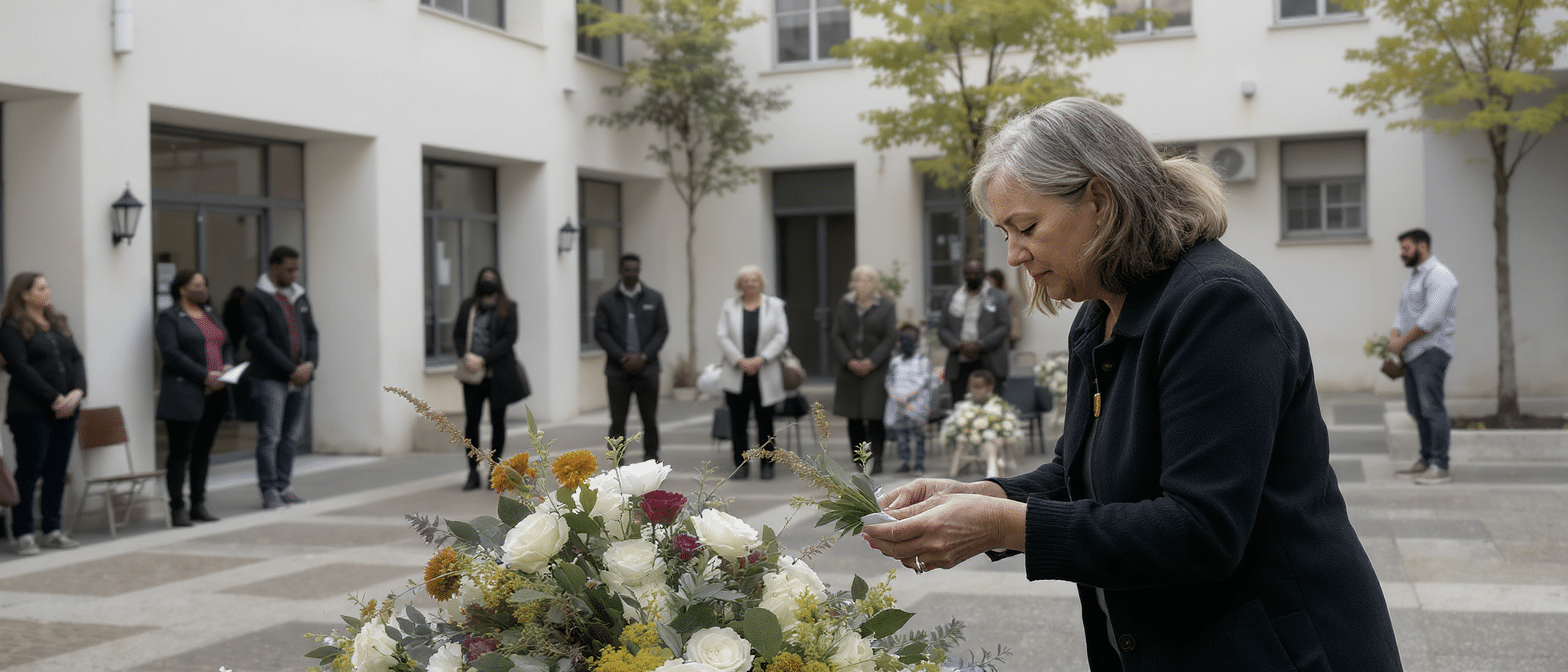 découvrez comment christine opte pour une cérémonie funéraire théâtralisée afin de marquer la fin de son aventure dans le domaine de l'urbanisme culturel, mêlant émotion et créativité.