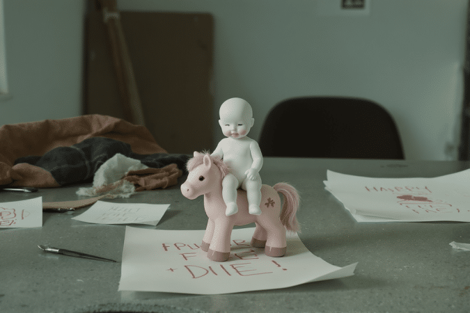 &laquo; Une poup&eacute;e sur un poney et des dessins os&eacute;s : le pot de d&eacute;part surprenant de Marine, ouvri&egrave;re dans le BTP &raquo;