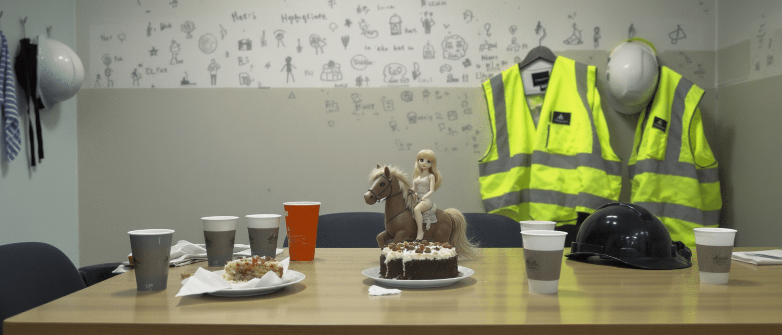 &laquo; Une poup&eacute;e sur un poney et des dessins os&eacute;s : le pot de d&eacute;part surprenant de Marine, ouvri&egrave;re dans le BTP &raquo;
